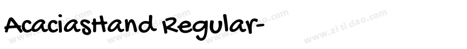 AcaciasHand Regular字体转换